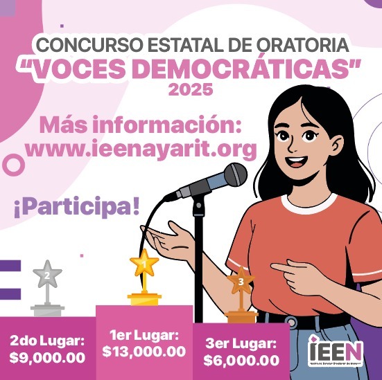 IEEN invita a participar en concurso de Oratoria “Voces Democráticas”
