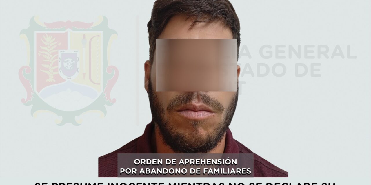 📢 #Boletín | APREHENDIDO EN TUXPAN POR ABANDONO DE FAMILIARES
