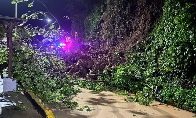 DESLAVE EN EL PASEO DE ATICAMA TRAS LLUVIAS FUERTES EN SAN BLAS
