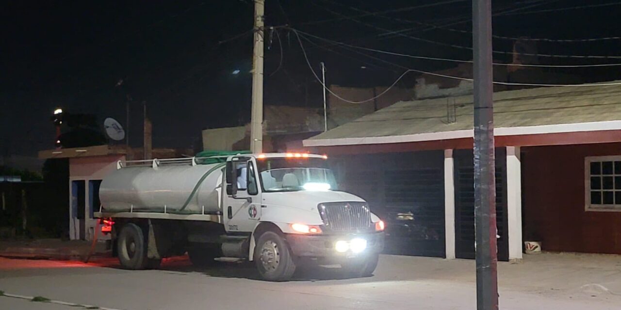 GOBIERNO DE MAZATLÁN GARANTIZA SUMINISTRO DE AGUA EN VILLA UNIÓN