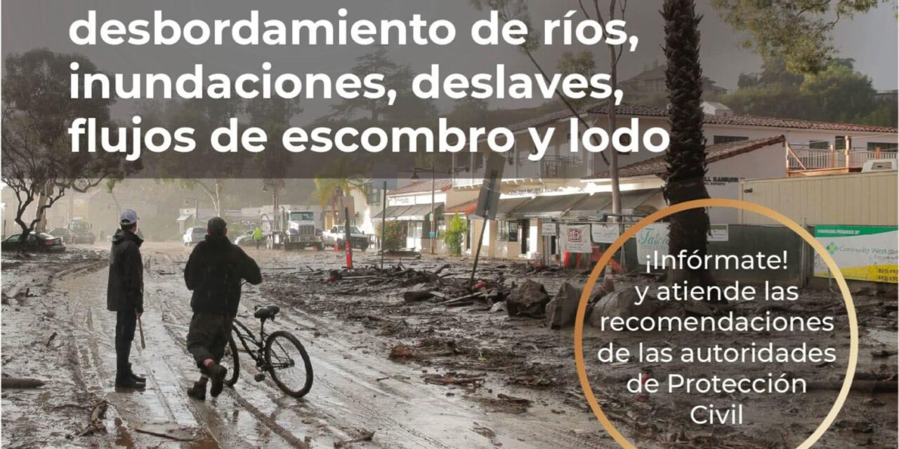 ATENTO AL INCREMENTO DE NIVELES EN RÍOS Y ARROYOS POR CICLÓN #PRISCILLA