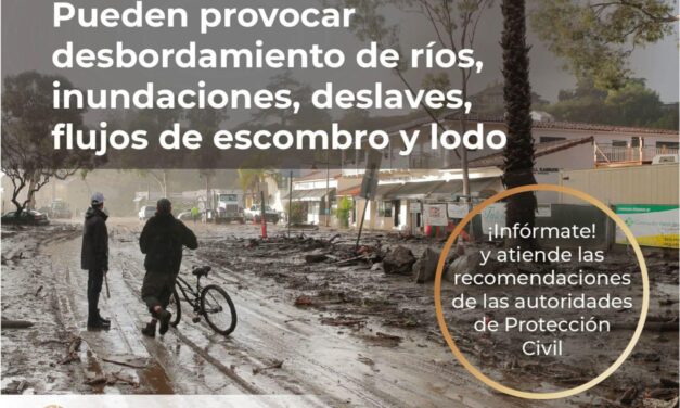 ATENTO AL INCREMENTO DE NIVELES EN RÍOS Y ARROYOS POR CICLÓN #PRISCILLA