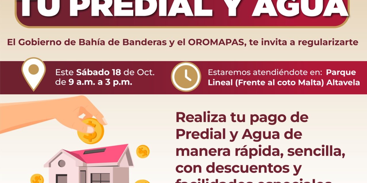 Continuará Jornada de Regularización de Agua y Predial en Altavela