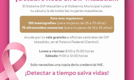 ¡OCTUBRE ROSA EN DIF MAZATLÁN!