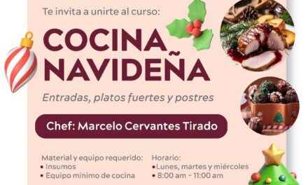 CURSO GRATUITO DE COCINA NAVIDEÑA EN MAZATLÁN