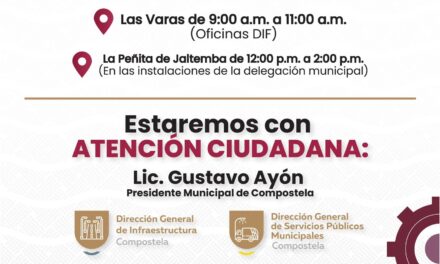 PARTICIPA EN LOS ENCUENTROS CIUDADANOS EN LAS VARAS Y LA PEÑITA