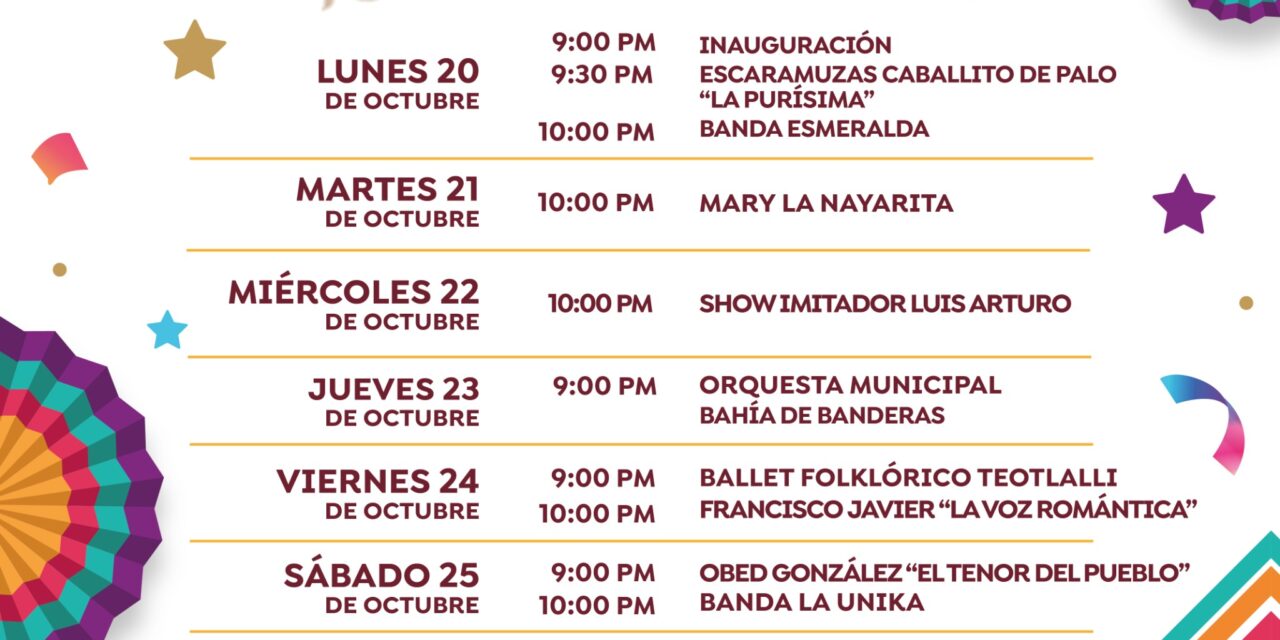 FIESTAS PATRONALES 2025 EN BAHÍA DE BANDERAS