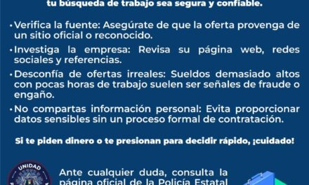 ALERTA POR RECLUTAMIENTO FALSO EN REDES EN NAYARIT