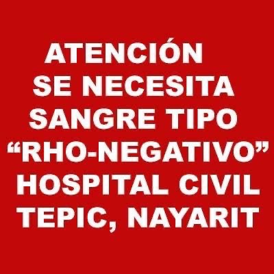 📣ATENCIÓN A LA SOCIEDAD EN GENERAL ❗️❗️ | SE NECESITA SANGRE💉 TIPO “RHO-NEGATIVO”