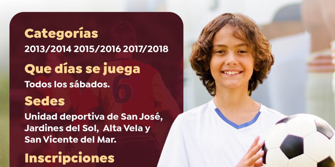 BAHÍA DE BANDERAS ABRE INSCRIPCIONES PARA LA LIGA INFANTIL DE FÚTBOL RÁPIDO