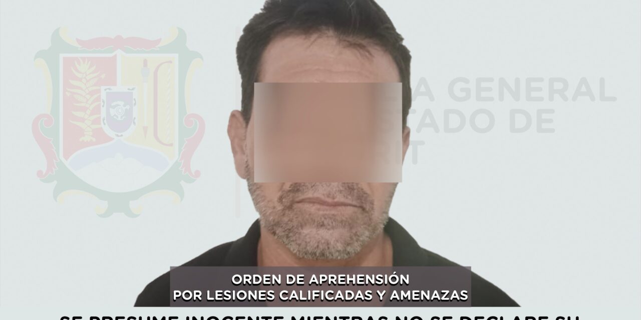 APREHENDIDO EN ACAPONETA POR LESIONES CALIFICADAS Y AMENAZAS