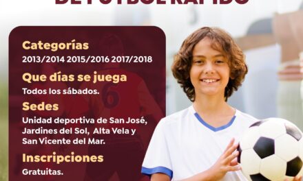 BAHÍA DE BANDERAS ABRE INSCRIPCIONES PARA LA LIGA INFANTIL DE FÚTBOL RÁPIDO