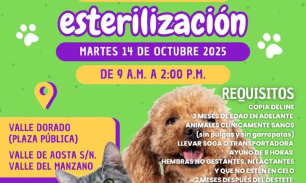 CAMPAÑA GRATUITA DE ESTERILIZACIÓN LLEGA A VALLE DORADO