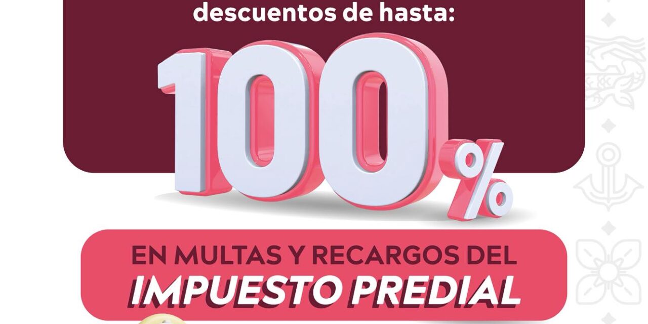 DESCUENTO EN MULTAS Y RECARGOS DEL PREDIAL