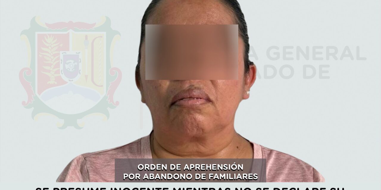 📢 #Boletín | APREHENDIDA PRESUNTA RESPONSABLE DE ABANDONO DE FAMILIARES