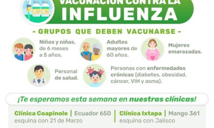 ¡Vacúnate gratis contra la influenza en las clínicas Dr. Tucán!