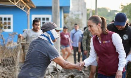 TIENEN TODO NUESTRO RESPALDO: PRESIDENTA CLAUDIA SHEINBAUM SUPERVISA TRABAJOS DE APOYO A LA POBLACIÓN EN ÁLAMO Y TEMPOAL, VERACRUZ