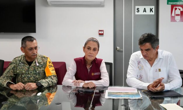 Río Pánuco no representa riesgo, informa presidenta Sheinbaum desde Tamaulipas