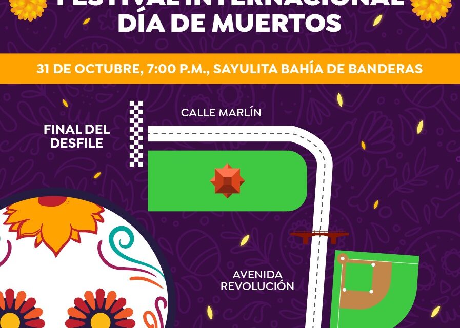 Conoce la ruta del desfile del Festival Internacional del Día de Muertos en Sayulita