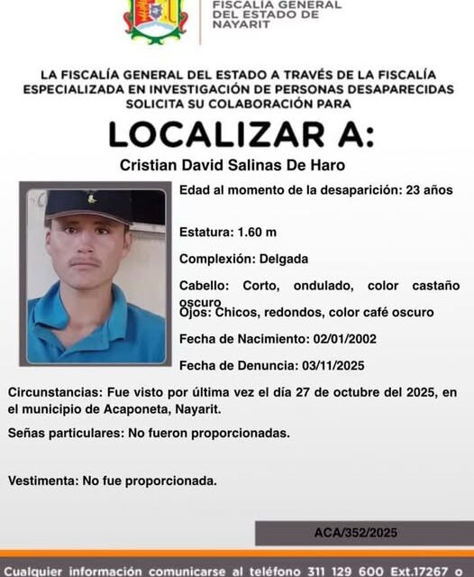 AYÚDANOS A LOCALIZARLO