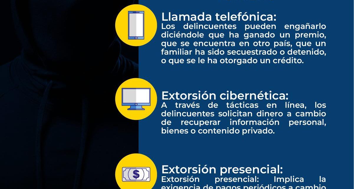 ¡ALERTA ANTE LA EXTORSIÓN!