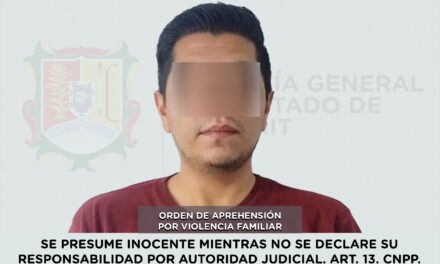 APREHENDIDO POR EJERCER VIOLENCIA FAMILIAR CONTRA UNA MUJER