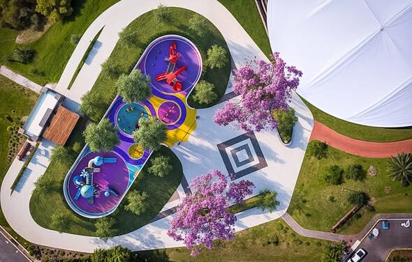 Presentan avance del nuevo parque de diversiones de Tepic