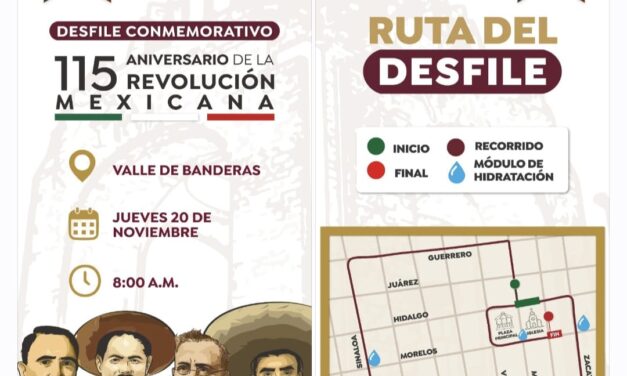 HÉCTOR SANTANA INVITA AL DESFILE POR EL 115 ANIVERSARIO DE LA REVOLUCIÓN
