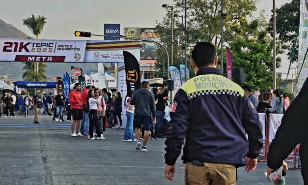 Operativo de Seguridad en el Medio Maratón de Tepic