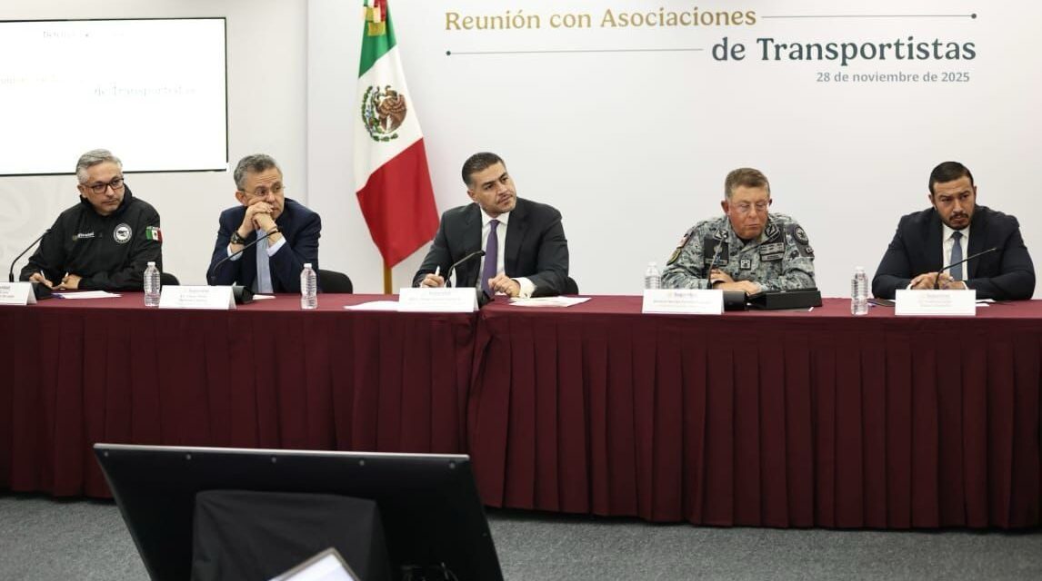EL GABINETE DE SEGURIDAD FORTALECE LA COOPERACIÓN CON CÁMARAS Y ASOCIACIONES DEL AUTOTRANSPORTE