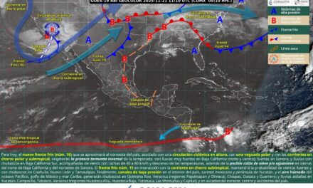 PRONÓSTICO DEL CLIMA PARA HOY 21 DE NOVIEMBRE