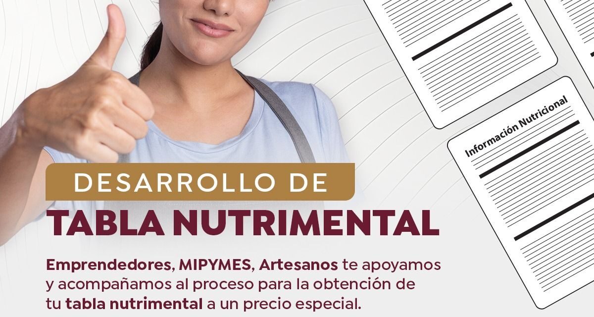 ¡IMPULSA TU NEGOCIO CON TU TABLA NUTRIMENTAL EN BAHÍA DE BANDERAS!