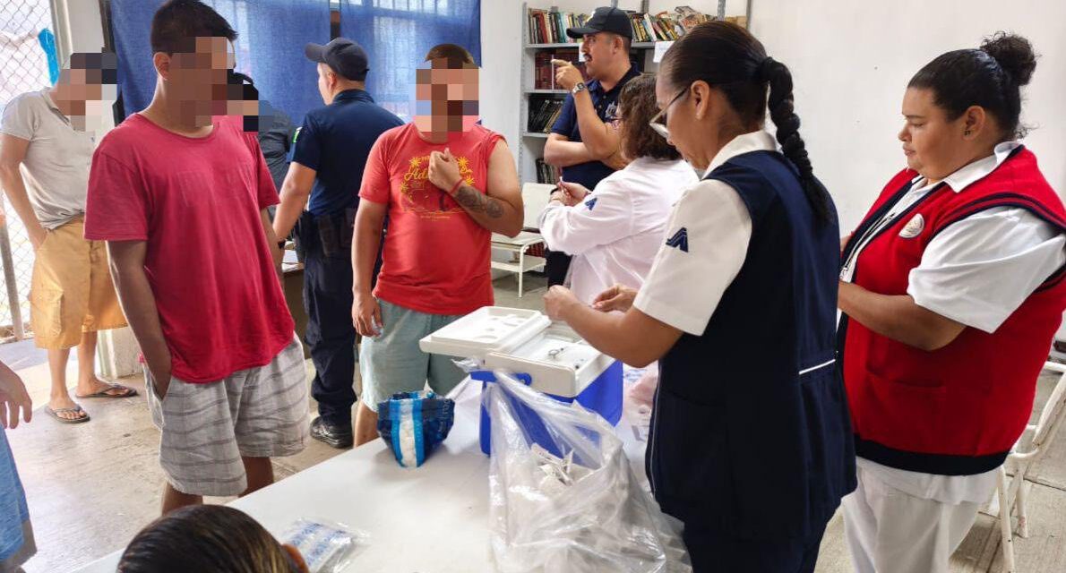 SSPC REALIZA CAMPAÑA DE SALUD EN EL CERESO DE BUCERÍAS