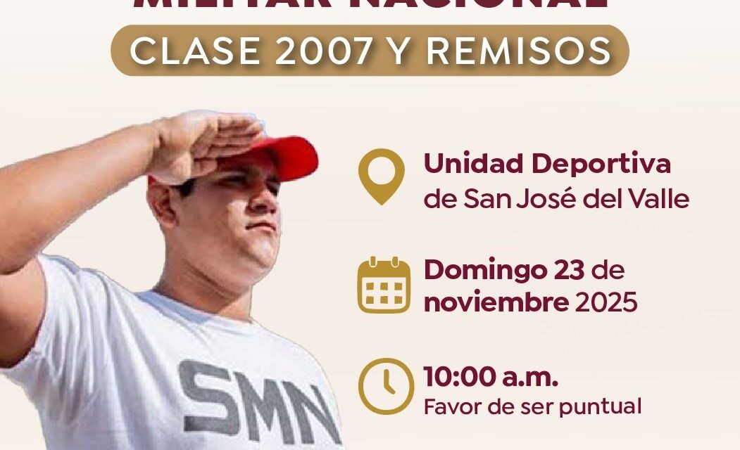 CONVOCATORIA AL SORTEO DEL SERVICIO MILITAR NACIONAL