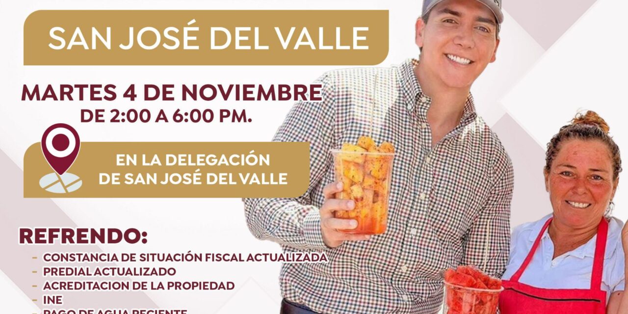 JORNADA DE REGULARIZACIÓN DE COMERCIANTES LLEGA A SAN JOSÉ DEL VALLE
