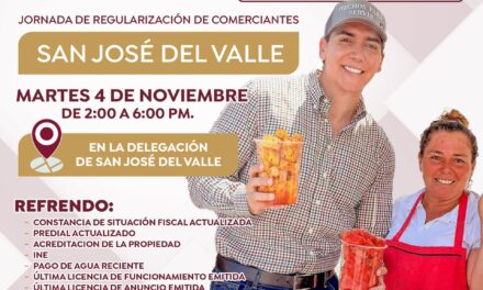 JORNADA DE REGULARIZACIÓN DE COMERCIANTES LLEGA A SAN JOSÉ DEL VALLE