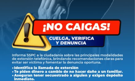 ¡NO CAIGAS! CUELGA, VERIFICA Y DENUNCIA