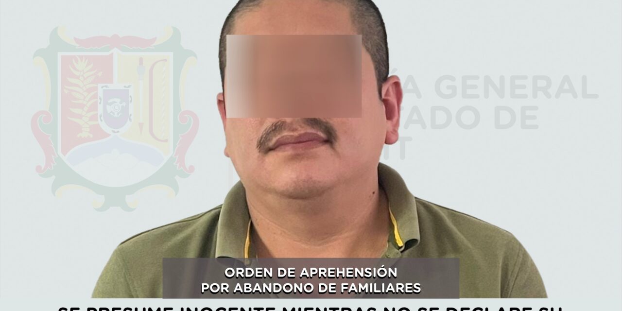 CAPTURADO PRESUNTO RESPONSABLE DE ABANDONO DE FAMILIARES