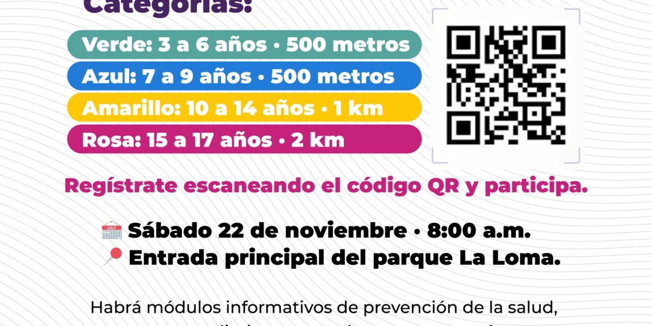 ¡LA CARRERA “MIS DERECHOS DAN PASOS QUE TRANSFORMAN” YA VIENE!