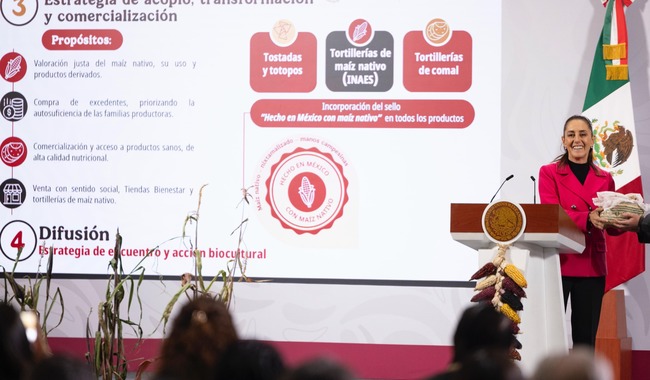 Gobierno de México presenta Plan Nacional de Maíz Nativo: El Maíz es la Raíz que apoyará a 1.5 millones de campesinas y campesinos