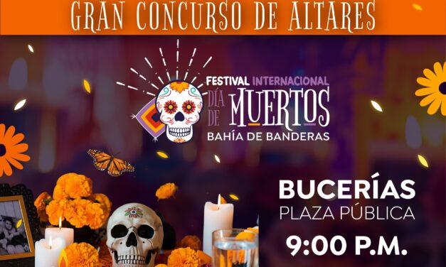 Bucerías se llena de luz y color con Gran Concurso de Altares del Día de Muertos