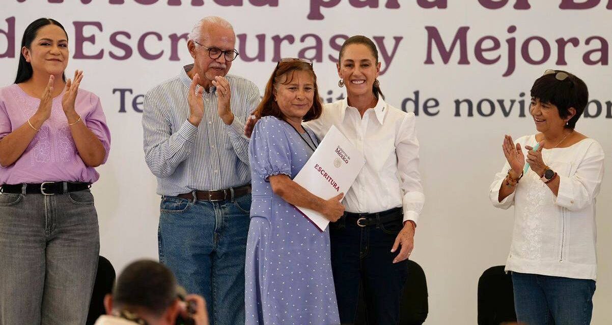 Nayarit agradece a la presidenta Claudia Sheinbaum por impulsar el bienestar y la vivienda digna
