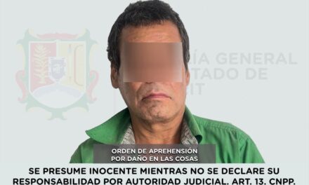 📢 #Boletín | APREHENDIDO EN TEPIC POR EL DELITO DE DAÑO EN LAS COSAS