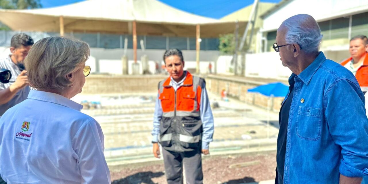 Supervisa gobernador Navarro Quintero rehabilitación de la alberca olímpica en el Parque La Loma