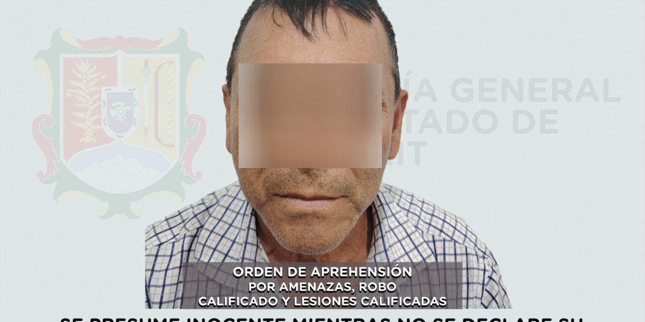 📢 #Boletín | CAPTURADO POR AMENAZAS, ROBO CALIFICADO Y LESIONES CALIFICADAS