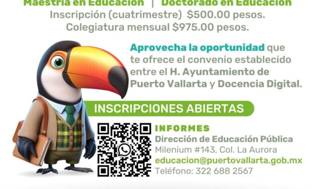 Vallartenses podrán estudiar licenciaturas y posgrados con colegiaturas accesibles