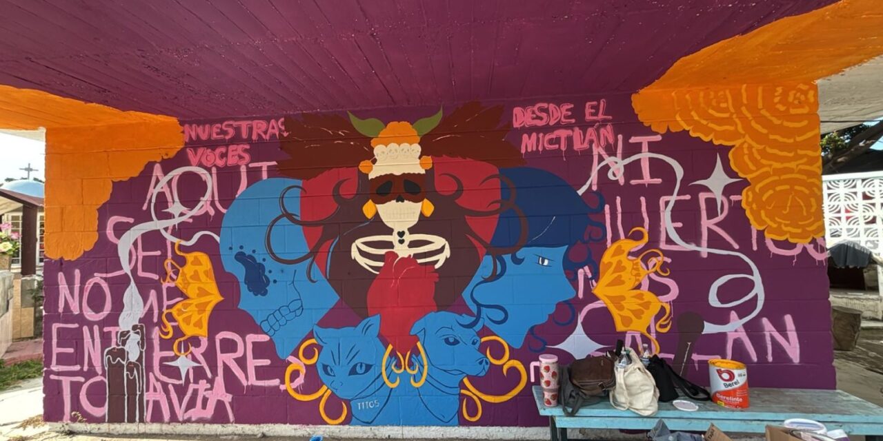 Inaugura IMJU el mural “Nuestras Voces desde Mictlán” en honor a los fieles difuntos