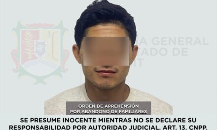 📢 #Boletín | CAPTURADO EN SANTIAGO IXCUINTLA POR ABANDONO DE FAMILIARES