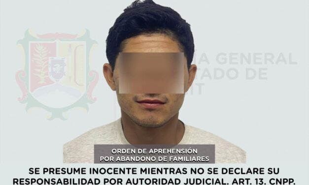 📢 #Boletín | CAPTURADO EN SANTIAGO IXCUINTLA POR ABANDONO DE FAMILIARES