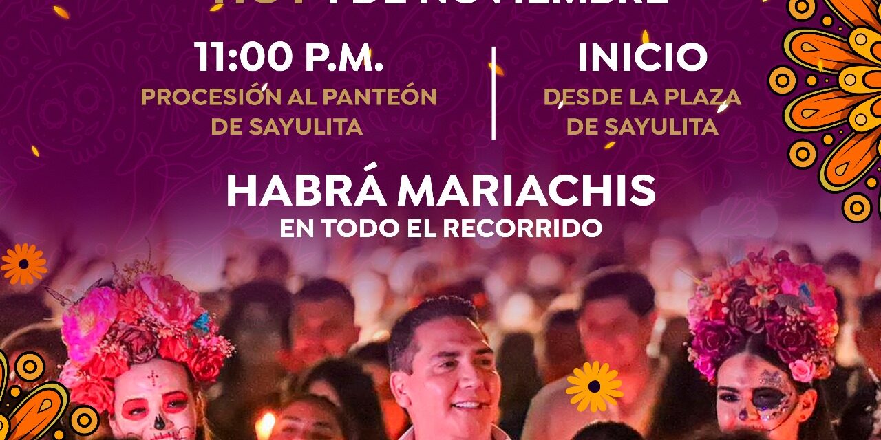 Sayulita Celebra el Día de Muertos con Procesión y Mariachi